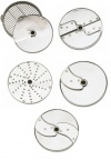 Комплект из 6 дисков для  Robot-coupe (Франция) CL30 (слайсер 2мм, 4мм, терка 2мм, соломка 4*4мм, комплект для нарезки кубиком : слайсер 10мм + решетка 10*10мм)