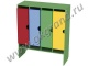 Шкаф для одежды детский 4-секционный, лдсп-цветное (вар №1, вар №2, вар №3)