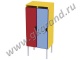 Шкаф для одежды детский 2-секционный, лдсп-цветное, металлокаркас, (вар №1, вар №2, вар №3)