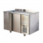 Холодильный стол с бортом «POLAIR»,  -2..+10С,  2  двери,  корпус из нержавеющей стали, объем 270л,  динамическое охлаждение, автоматическая оттайка, температура окружающей среды +12…+43, R134a