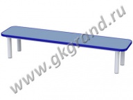 Скамья к 5-ти секционному шкафу на металлокаркасе, лдсп-цветное, (вар №1, вар №2, вар №3)