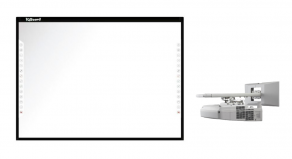 Интерактивная система: Интерактивная доска IQBoard, DVT082  (диагональ 82" (208 cm),  с ультракороткофокусным проектором NEC, UM301X-WK