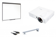 Интерактивная система: Интерактивная доска Smart Board SB480 + Короткофокусный проектор Optoma, X308STe + Универсальное настенное крепление для короткофокусного проектора Wize, WTH140  + Кабель соединительный HDMI-HDMI, длина 15м